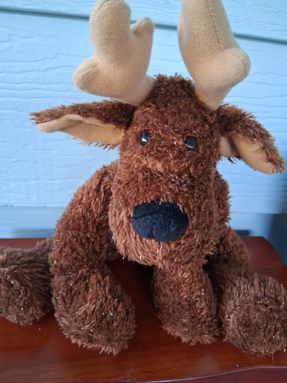 Plush Brown Moose Stuffed Animal - Soft Kids Toy
